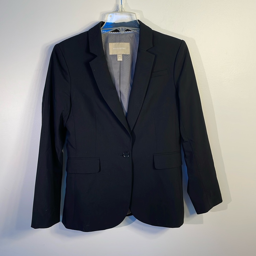 Banana Republic Black Women's Single-Button Blazer